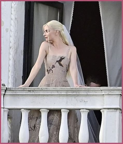 anya taylor joy wedding dress dior